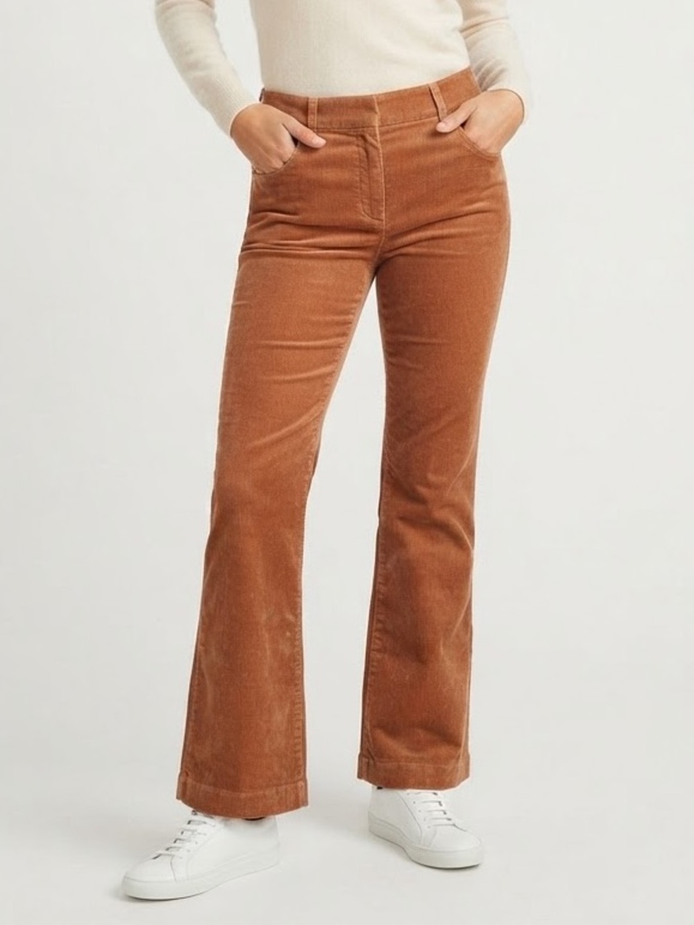 Boden Brown Corduroy Pants Flare Pants Size 6P